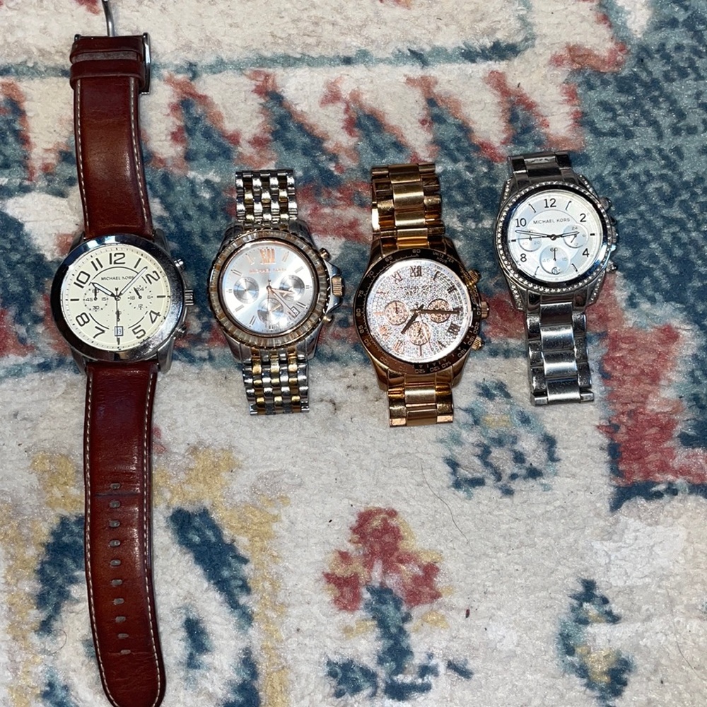 Set of 4 Michael Kors Watches - No Batteries